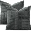 P-87213236248110-20260406113523.webp Unyqoos® Set van 2 decoratieve kussenslopen met gestreept corduroy ontwerp voor elk interieur