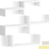 P-87213236250162-20260406082703.webp Unyqoos® Set van vijf zwevende wandplanken voor stijlvolle decoratie en opslag