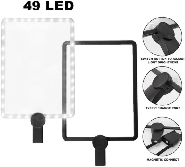 Unyqoos® Dimbare LED Leesloep met Oplaadbare Batterij en Drie Gebruiksmodi