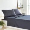 Unyqoos® Vierdelig Beddengoedset met Spannlaken en Kussenslopen van Microvezel