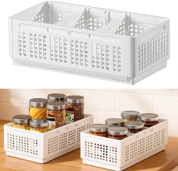 P-87213236293110-20260406103003.webp Unyqoos® Opvouwbare opbergdoos met vakken voor keuken en badkamer organisatie