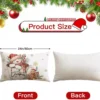Unyqoos® Set van vier feestelijke kussenslopen met kerstmotief voor sfeervolle decoratie