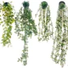 P-87213236303000-20260405141412.webp Unyqoos® Set van Vier Realistische Kunsthangplanten met Zwarte Potten voor Binnen en Buiten