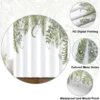 P-87213236311785-20260403113545.webp Unyqoos® Elegante Waterafstotende Douchegordijn met Groene Bladeren en Eucalyptus Motief voor Badkamer