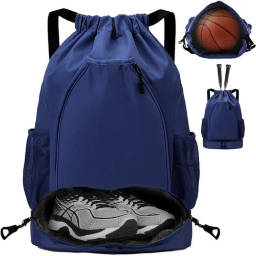 Unyqoos® Multifunctionele Waterdichte Gymtas met Trekkoord en Meerdere Vakken voor Sport en Reizen