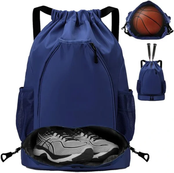 Unyqoos® Multifunctionele Waterdichte Gymtas met Trekkoord en Meerdere Vakken voor Sport en Reizen