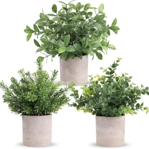 P-87213236318330-20260405141524.webp Unyqoos® Set van drie levensechte kunstplanten voor stijlvolle interieurdecoratie