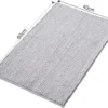 Unyqoos® Zachte Chenille Antislip Badkamermat voor Douche en Toilet, Grijs, 40 x 60 cm