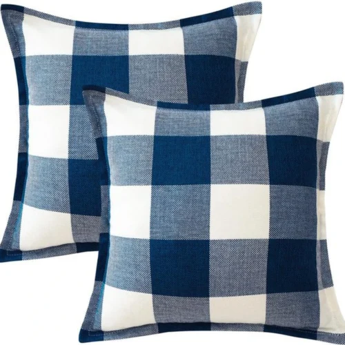 P-87213236338990-20260406113810.webp Unyqoos® Set van 2 decoratieve kussenhoezen met geruit patroon voor huisdecoratie, 40 x 40 cm