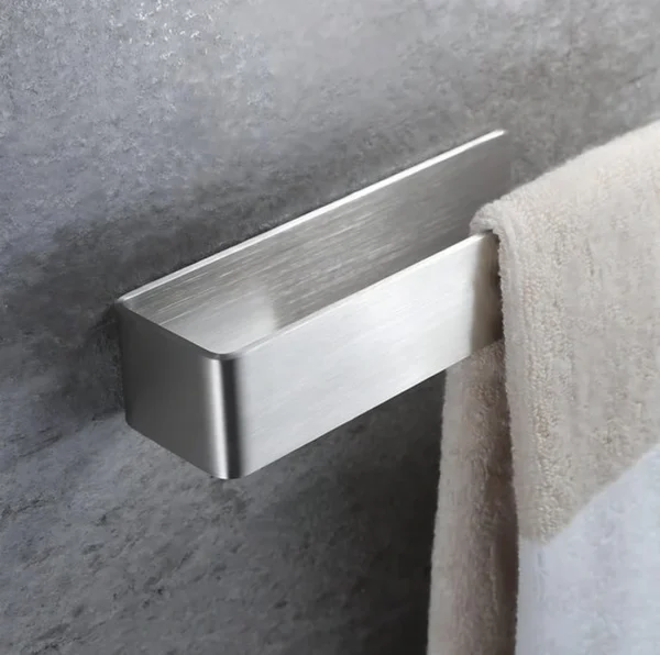 Unyqoos® Zelfklevende handdoekhouder van roestvrij staal zonder boren voor badkamer en keuken