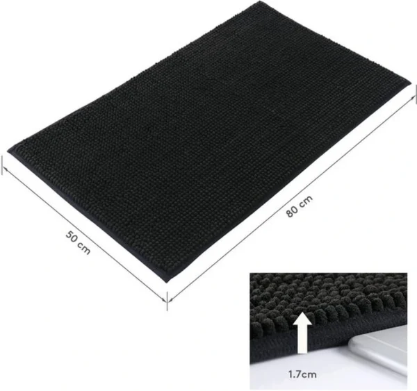 P-87213236391052-20260405140225.webp Unyqoos® Ultrazachte Antislip Chenille Badmat voor Optimaal Comfort en Veiligheid in Uw Badkamer