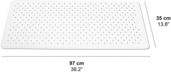 Unyqoos® Antislip badmat van natuurlijk rubber voor veilige en schimmelvrije badkamer