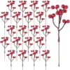P-87213236397090-20260406093436.webp Unyqoos® Set van 24 decoratieve rode bessen voor kerstversiering en bloemstukken