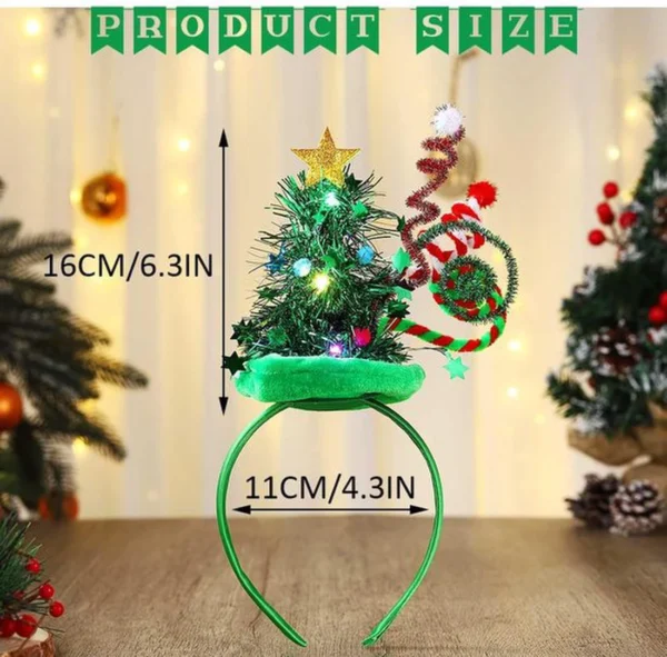 Unyqoos® Feestelijk Haaraccessoire voor Kerstmis met Ster en Kerstboomontwerp