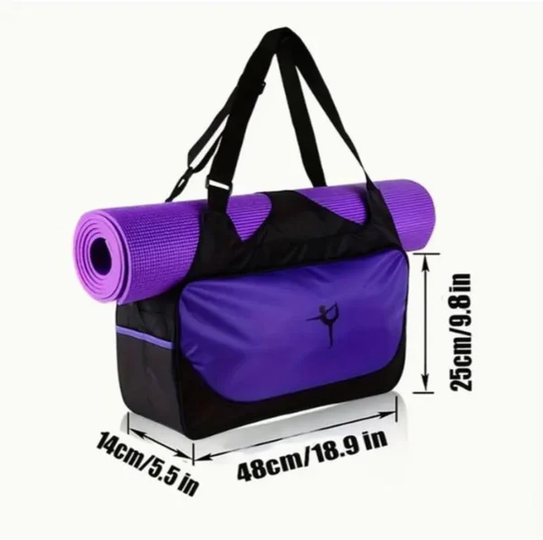 Unyqoos® Stijlvolle en veelzijdige sporttas met yogamat houder voor fitnessliefhebbers