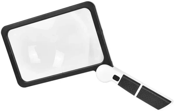 Unyqoos® Vouwbare leesloep met LED-verlichting en 5x vergrotende lens voor senioren