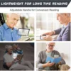 Unyqoos® Vouwbare leesloep met LED-verlichting en 5x vergrotende lens voor senioren