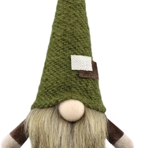 Unyqoos® Gezellige handgemaakte kerstgnome voor sfeervolle feestdecoratie
