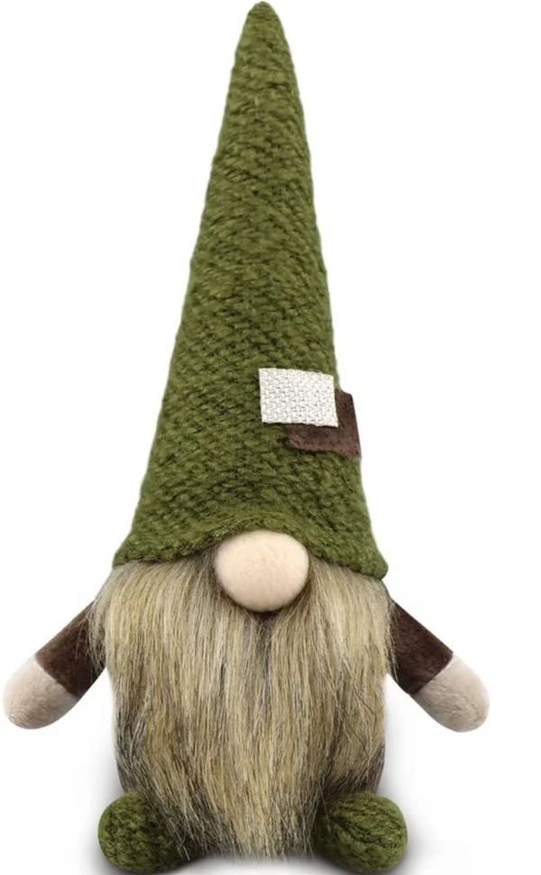 Unyqoos® Gezellige handgemaakte kerstgnome voor sfeervolle feestdecoratie