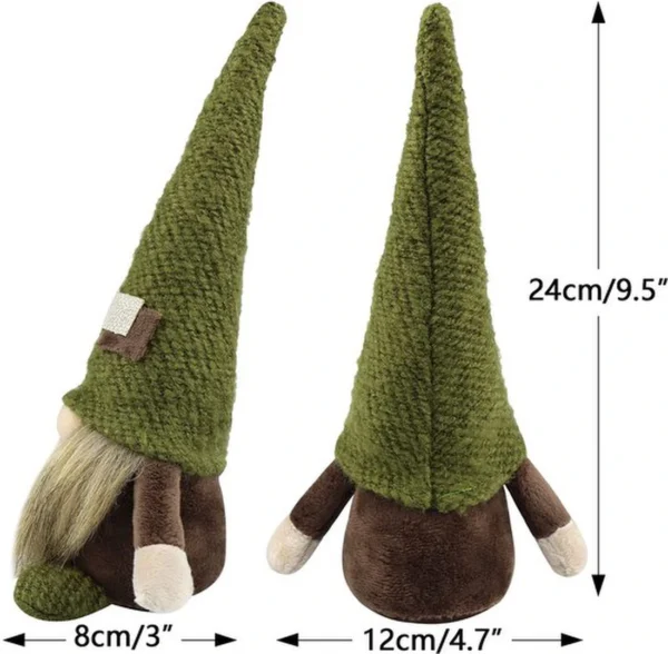 Unyqoos® Gezellige handgemaakte kerstgnome voor sfeervolle feestdecoratie