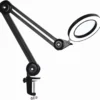 Unyqoos® Dimbare LED Vergrootlamp met Glazen Lens en Flexibele Arm voor Precisiewerk
