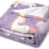 Unyqoos® Gezellige en kleurrijke eenhoorndeken voor kinderen en woondecoratie