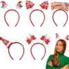 P-87213236491350-20260406093623.webp Unyqoos® Set van 5 feestelijke kersthaarbanden met diverse ontwerpen voor alle leeftijden