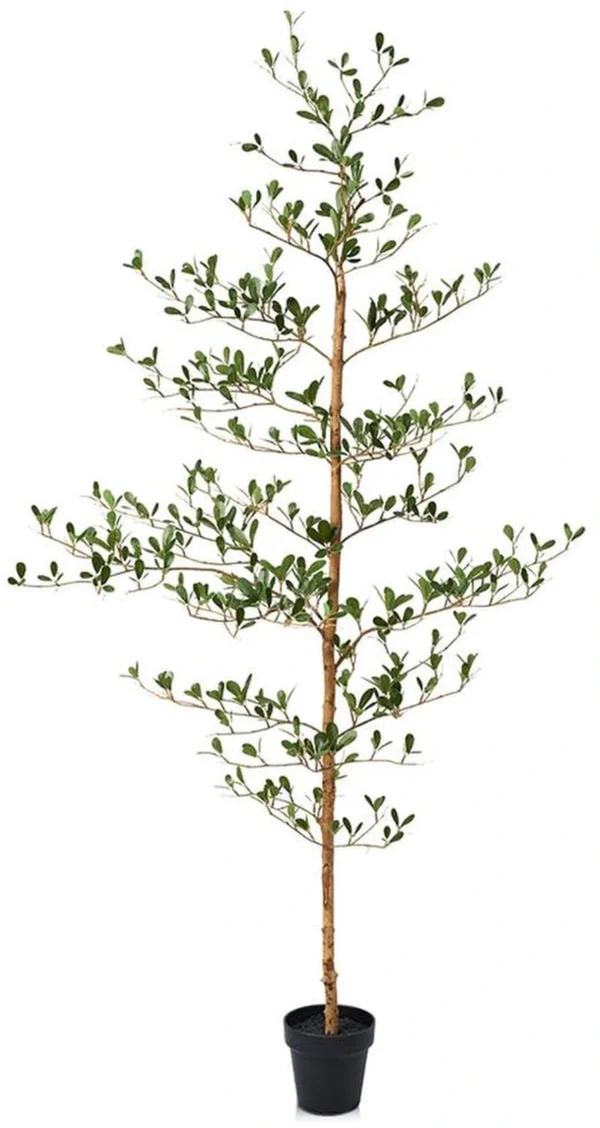 Unyqoos® Kunstplant van 150 cm met natuurlijk ogende houten stam en 273 bladeren voor binnen en buiten