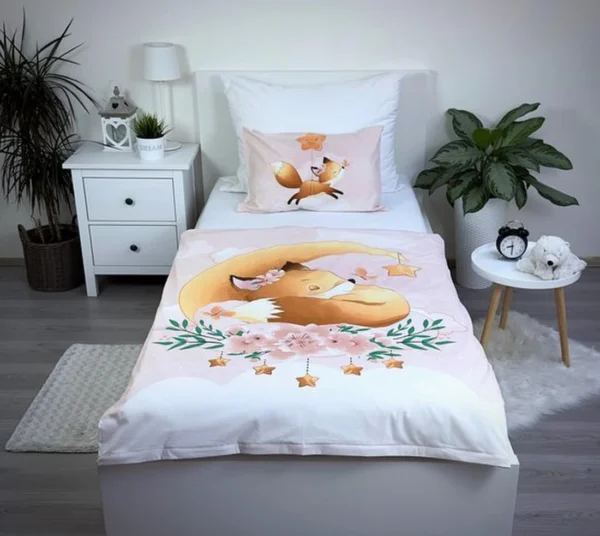 Unyqoos® Complete Kinderbeddengoedset van Hoogwaardige Katoen voor Kleuters en Baby's, Bosdierenmotief