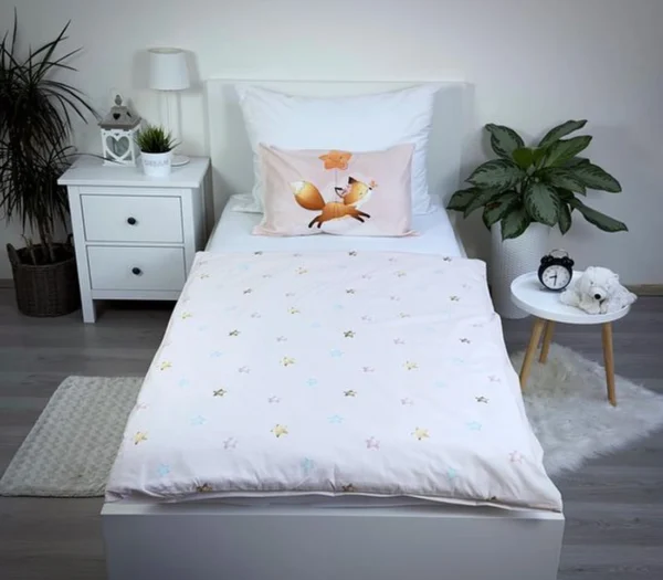Unyqoos® Complete Kinderbeddengoedset van Hoogwaardige Katoen voor Kleuters en Baby's, Bosdierenmotief
