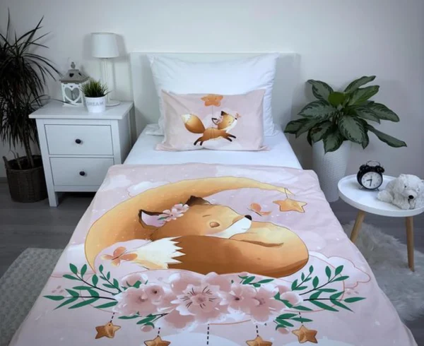 Unyqoos® Complete Kinderbeddengoedset van Hoogwaardige Katoen voor Kleuters en Baby's, Bosdierenmotief