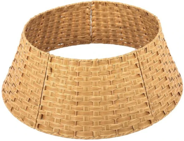 P-87213236552974-20260406093726.webp Unyqoos® Stijlvolle kunstrotan rok voor kerstboom met eenvoudig te monteren ontwerp