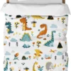 P-87213236564850-20260405104631.webp Unyqoos® Levendig Kinderbeddengoed met Dinosaurusprint voor Jongens - Zacht en Onderhoudsvriendelijk