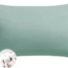 P-87213236565530-20260406114024.webp Unyqoos® Katoenen kussenslopen set van 2, ademend en zacht, 40 x 80 cm, met ritssluiting, saliegroen