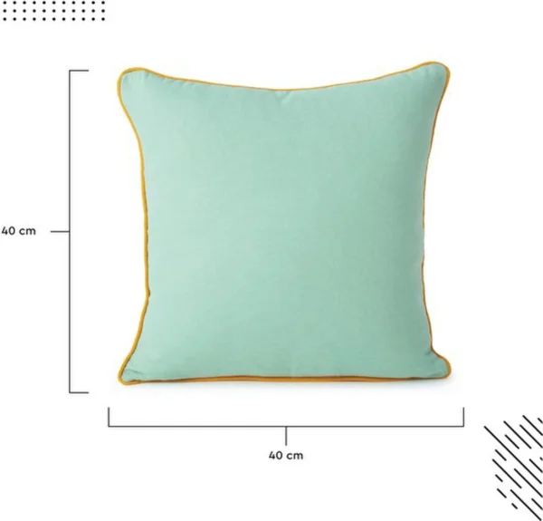 P-87213236585641-20260406111915.webp Unyqoos® Tweekleurige kussenslopen set van 2 in mango en mintgroen voor moderne woonstijl
