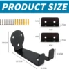 Unyqoos® Fiets Wandbevestiging, Solide Fietshouder voor Diverse Fietsen, Sterk Belastbare Wandhaken