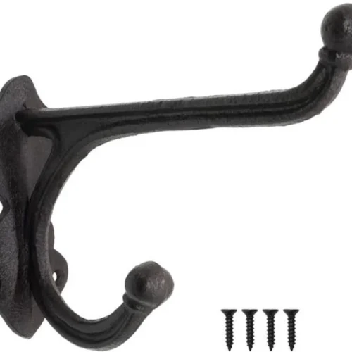 Unyqoos® Charmante zwarte wandhaken voor landelijke en vintage interieurstijlen