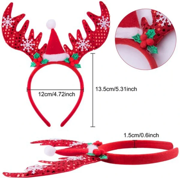 Unyqoos® Feestelijke Haaraccessoires en Brillen Set voor Kerstmis Versiering