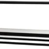Unyqoos® Modern zwart metalen wandrek voor stijlvolle en efficiënte opslag
