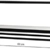 Unyqoos® Modern zwart metalen wandrek voor stijlvolle en efficiënte opslag