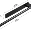 P-87213236647942-20260405183253.webp Unyqoos® Stijlvolle zwarte zelfklevende handdoekhouder voor badkamer en keuken