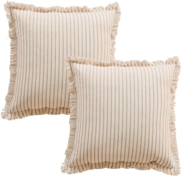 Unyqoos® Set van 2 decoratieve kussenhoezen in boho-stijl voor huisdecoratie