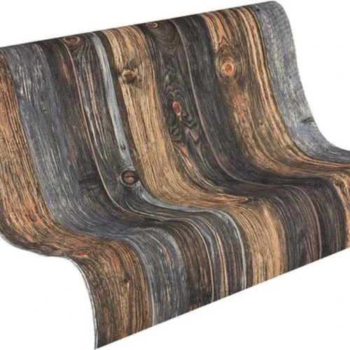 Unyqoos® Fotorealistisch houtlook vliesbehang voor een warme en natuurlijke uitstraling