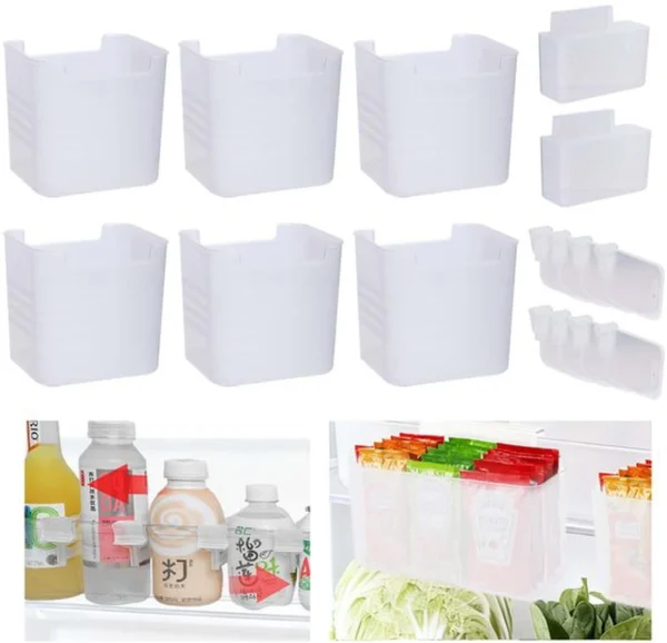 Unyqoos® Complete set van koelkast organizers met hangboxen en verdelers voor efficiëntie