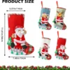 Unyqoos® Set van 4 Kerstsokken met Uniek Design voor Decoratie en Cadeaus