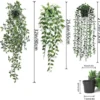 Unyqoos® Set van drie levensechte kunstplanten in pot voor diverse interieurdecoraties