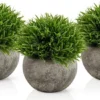 Unyqoos® Set van 3 levensechte decoratieve planten in potten voor elk interieur