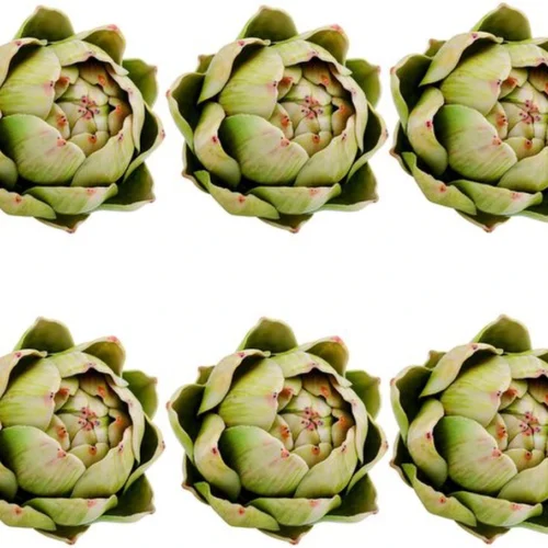 P-87213236721190-20260405135456.webp Unyqoos® Set van 6 Realistische Kunstmatige Artisjokken voor Decoratie en Styling
