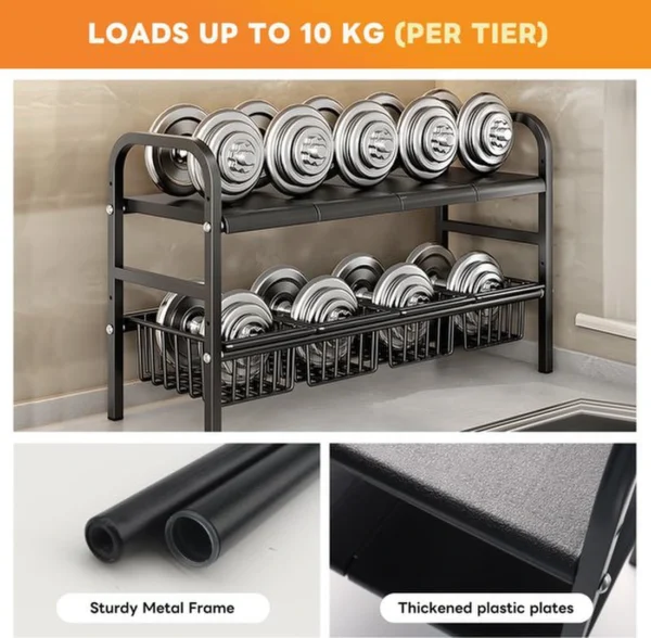 Unyqoos® Aanpasbaar en stevig opbergrek voor onder wastafel met manden