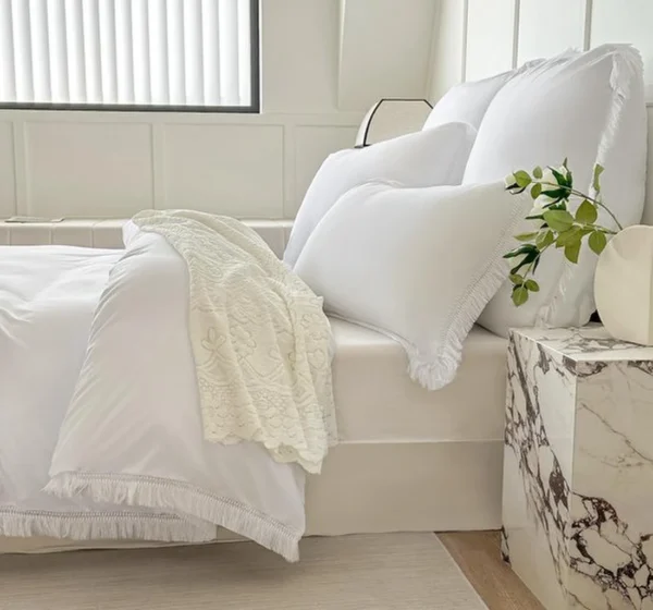 P-87213236749220-20260405105520.webp Unyqoos® Stijlvolle Boho beddengoedset met kwastjes voor tweepersoonsbed 200x200 cm